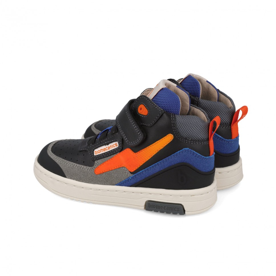 Bottines Oxford Garçon Biomecanics - Semelle Souple, Fermeture Velcro/élastique, Multicolore - Chaussures Décontractées Enfant