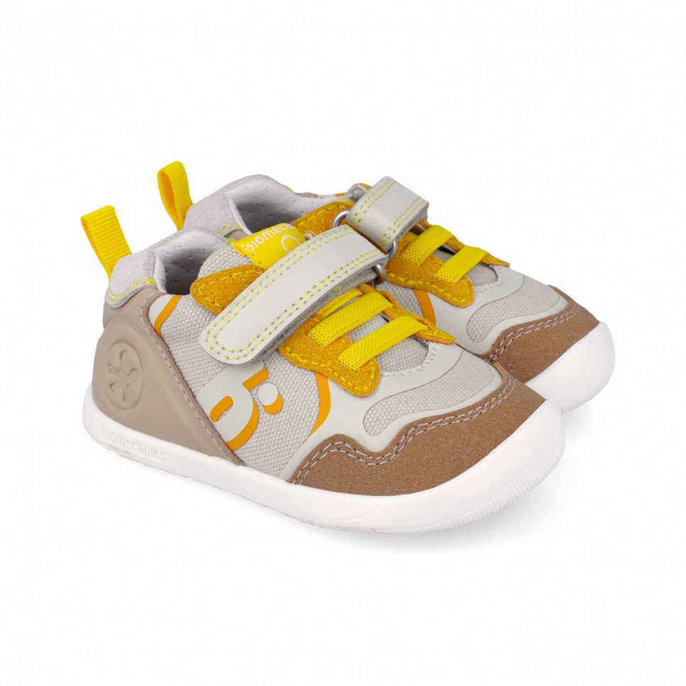Zapatillas Barefoot blancas para primeros pasos de niño 262158-B695