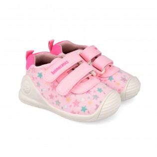 Zapatillas de lona rosas...