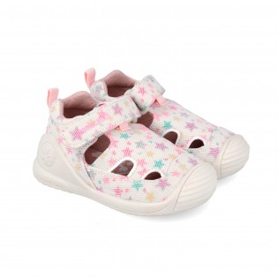 Canvas sandals for first...