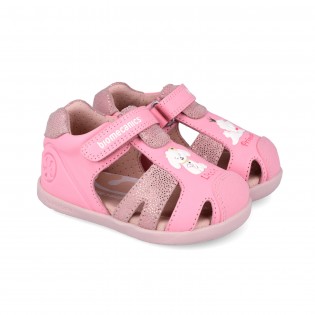 Sandalias Barefoot rosas...