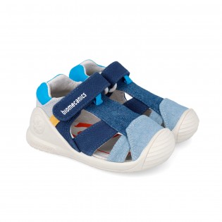 Sandalias de lona azules de...
