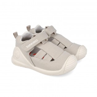 Sandalias de lona grises...