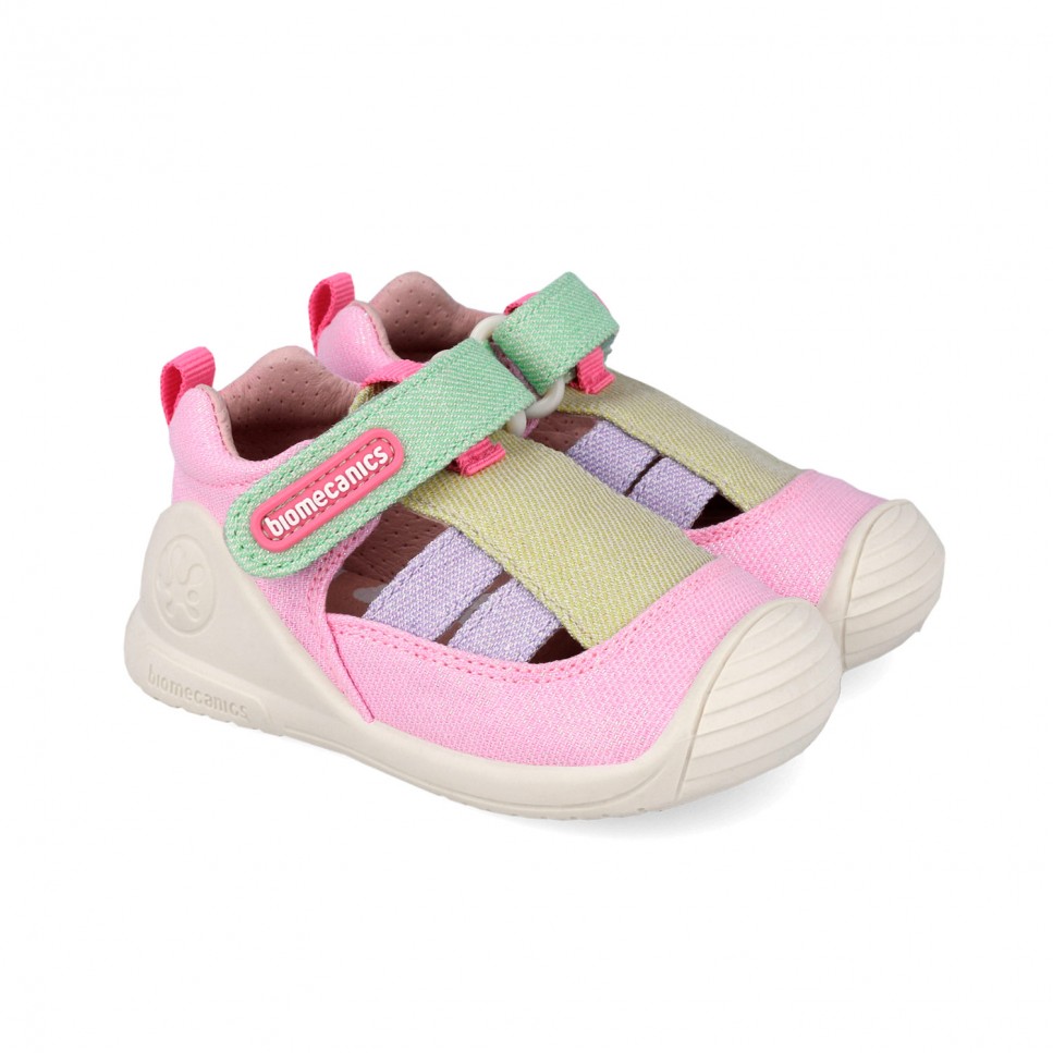 Sandalias de lona para primeros pasos de niña 262179-C146